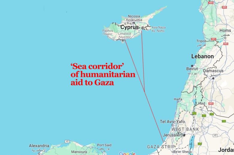 Reuters: Εντός ημερών δια θαλάσσης φορτίο ανθρωπιστικής βοήθειας μέσω Κύπρου προς Γάζα