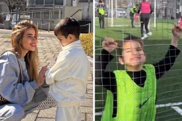 Περήφανη μαμά η Μαρία Κορτζιά - Το βίντεο με τον γιο της που παίζει ποδόσφαιρο και βάζει γκολ