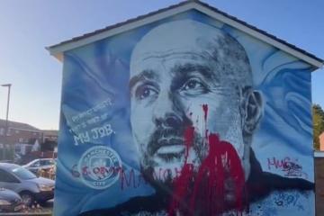 Οπαδοί της Γιουνάιτεντ βανδάλισαν την εντυπωσιακή τοιχογραφία του Γκουαρδιόλα (βίντεο) 