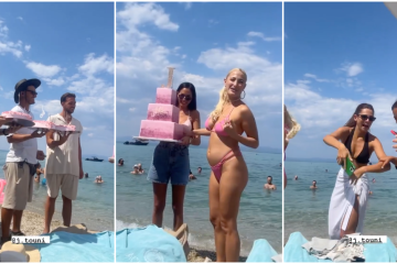 Ιωάννα Τούνη: Οι 4 τούρτες στην παραλία και η ευχή του Αλεξάνδρου για το φύλο του μωρού