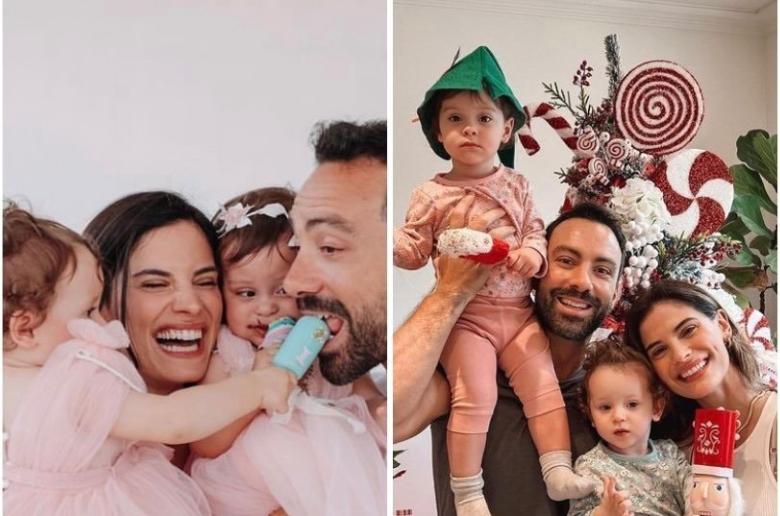 Σάκης Τανιμανίδης - Χριστίνα Μπόμπα: Το εντυπωσιακό χριστουγεννιάτικο δέντρο που στόλισαν μαζί με τις κόρες τους (Φώτος)