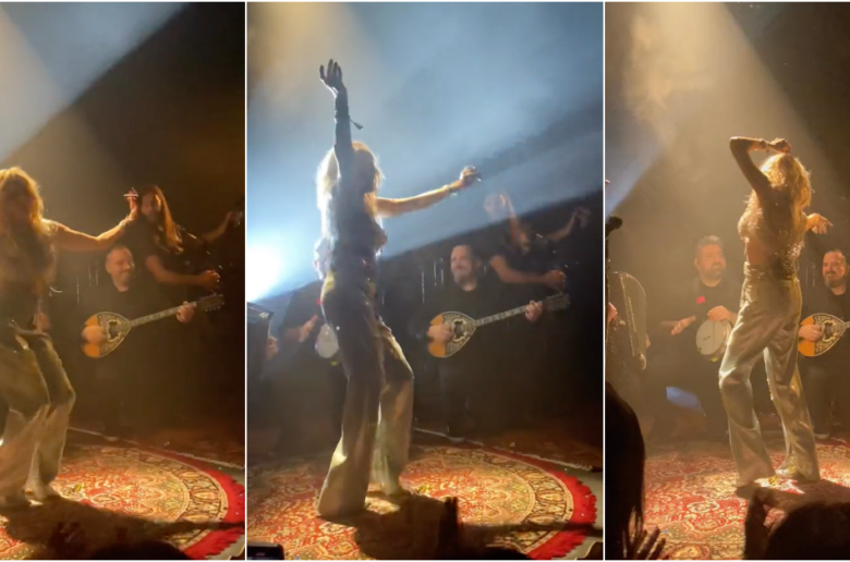 Άννα Βίσση: Χόρεψε τσιφτετέλι και έγινε χαμός - Αποσβολωμένος ο μουσικός της (Βίντεο) 
